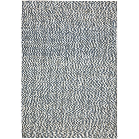 Safavieh 2 ft. 6 in. x 6 ft. Runner Casual Blue and Ivory Natural Fiber Rug NF448C-26